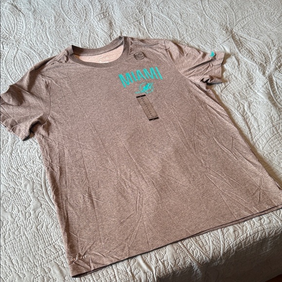 Nike Miami Dolphins Gray Dri-FIT Tee Size XL - Picture 1 of 5